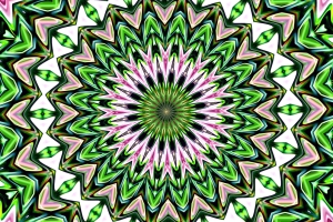 Green Garden Mandala – Monday’s Abstract Jigsaw Puzzle