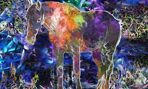 A Horse Of A Different Color – Sunday’s Abstract Jigsaw Puzzle