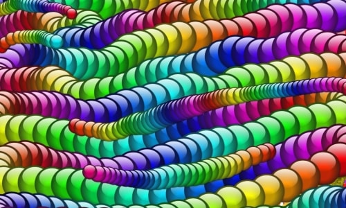 Abstract Rainbow Colored Balls – Thursday’s Tough Jigsaw Puzzle