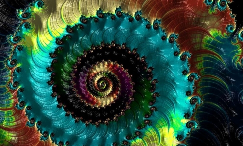 Painted Spiral – Wednesday’s Slightly Abstract Jigsaw Puzzle