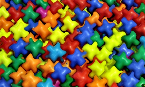 Bright Plastic Shapes – Tuesday’s Tough Daily Jigsaw Puzzle