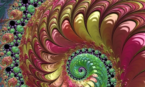 Painted Spiral – Sunday’s Abstract Daily Jigsaw Puzzle