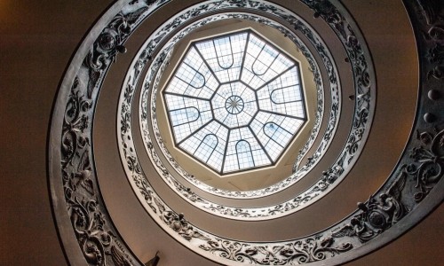 Spiral Stairs – Another View. Monday’s Daily Jigsaw Puzzle