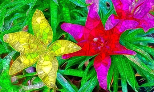 Abstract Flowers – Monday’s Allegorical Daily Jigsaw Puzzle