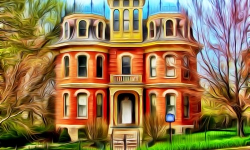 Abstract Mansion – Thursday’s Homestead Daily Jigsaw Puzzle
