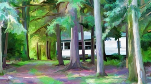 Cottage Painting – Friday’s Artistic Daily Jigsaw Puzzle