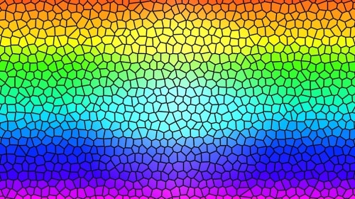 Monday’s Tough Free Daily Jigsaw Puzzle – Rainbow Mosaic