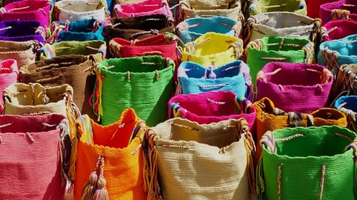 Saturday’s Shopping Daily Jigsaw Puzzle – Colorful Bags