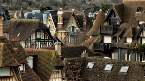 The Rooftops of Deauville, France