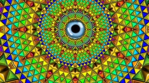 Triangular Eye – Monday’s Abstract Daily Jigsaw Puzzle