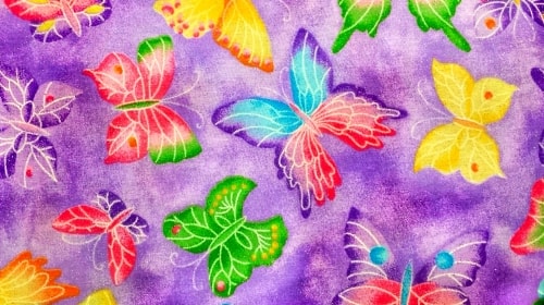 Saturday’s Free Daily Jigsaw Puzzle – Colorful Butterfly Fabric