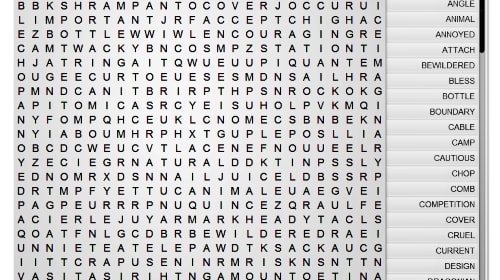 word search graphic image