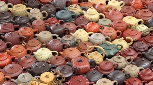 Teapots – Thursday’s Pottery Daily Jigsaw Puzzle