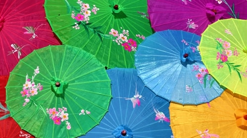 Umbrellas – Friday’s Sunny Weather Daily Jigsaw Puzzle