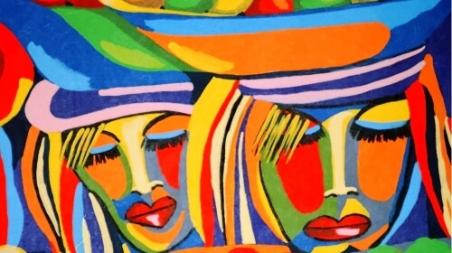 Face Painting – Thursday’s Artistic Daily Jigsaw Puzzle