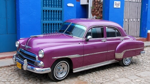 Beautiful Old Car In Cuba