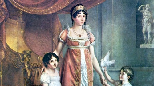 Portrait of Julie Clary And Daughters