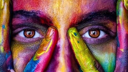 Colorful Face – Sunday’s People Jigsaw Puzzle