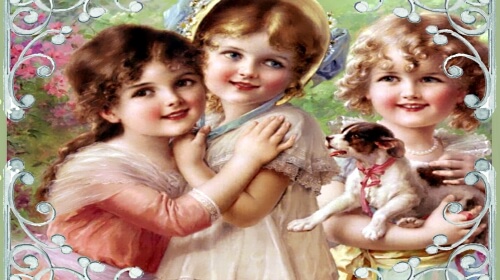 Vintage Little Girls – Monday’s Daily Jigsaw Puzzle