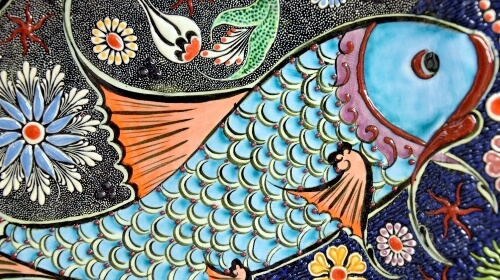 fish mosaic jigsaw puzzle graphic image