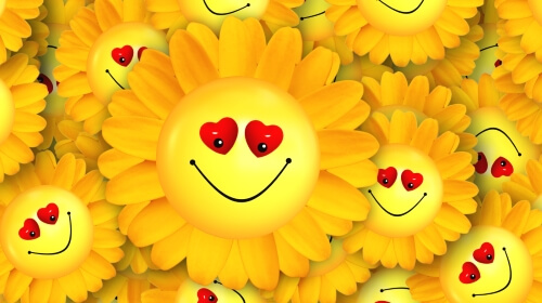 Smiley Flowers – Sunday’s Daily Jigsaw Puzzle