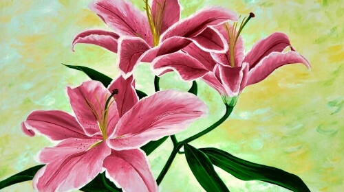 Lily – Friday’s Beautiful Artistic Flower Jigsaw Puzzle