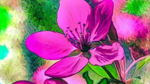 Painted Flowers – Wednesday’s Artistic Jigsaw Puzzle