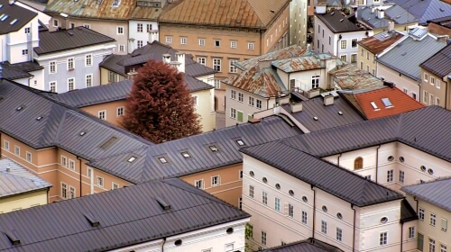 Roofs – Thursday’s High Up There Jigsaw Puzzle