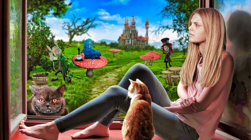 Alice Dreaming – Sunday’s Daily Jigsaw Puzzle