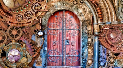 Steampunk Door – Friday’s Different Daily Jigsaw Puzzle
