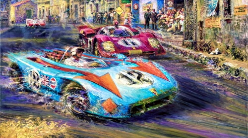 Old Time Car Race – Wednesday’s Daily Jigsaw Puzzle
