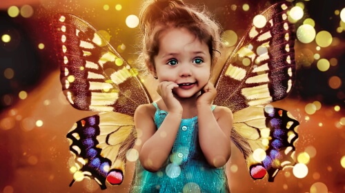 Butterfly Girl – Friday’s Free Daily Jigsaw Puzzle