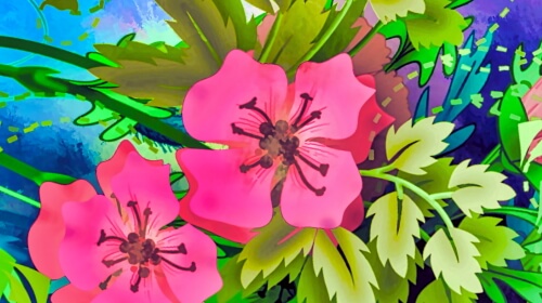 Saturday’s Daily Jigsaw Puzzle – Semi-Abstract Flowers