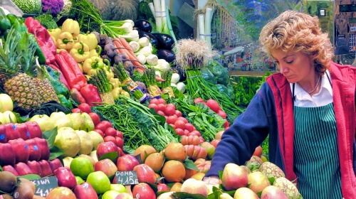 Shopping for Vegetables – Sunday’s Healthy Jigsaw Puzzle