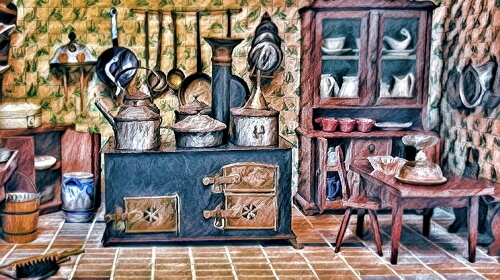Rustic Kitchen – Thursday’s Daily Jigsaw Puzzle