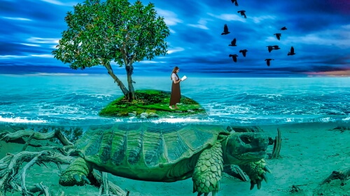 Fantasy Turtle- Monday’s Daily Jigsaw Puzzle