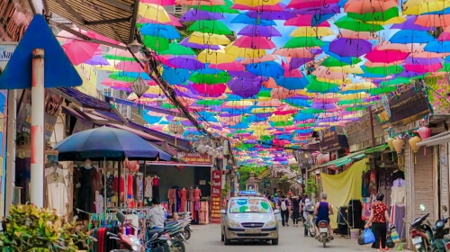 Hanoi Street Scene – Friday’s Free Daily Jigsaw Puzzle