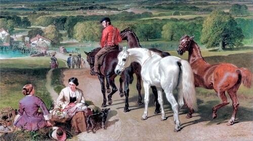 Exercising the Royal Horses by John Herring
