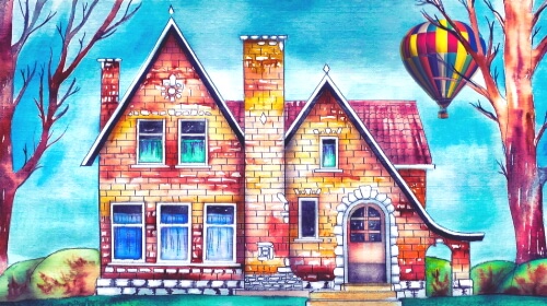 Artistic House Painting – Tuesday’s Daily Jigsaw Puzzle