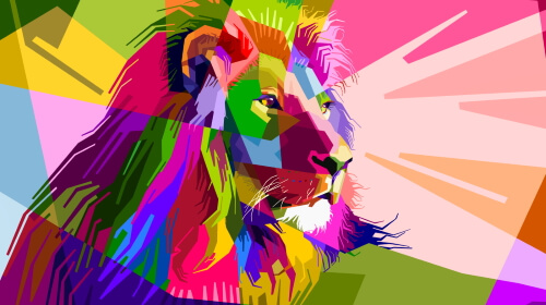 Abstract Lion – Saturday’s Daily Jigsaw Puzzle