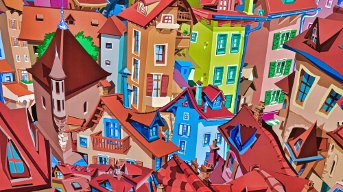Building Art – Monday’s Different Daily Jigsaw Puzzle