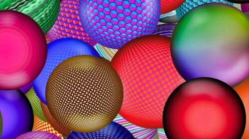 Abstract Spheres – Wednesday’s Daily Jigsaw Puzzle
