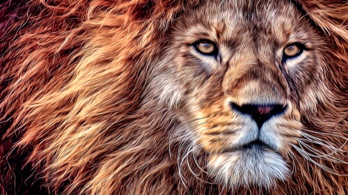 Lion Art – Saturday’s Early Riser Jigsaw Puzzle