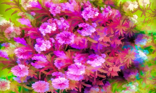 Painted Flowers – Sunday’s Artistic Daily Jigsaw Puzzle