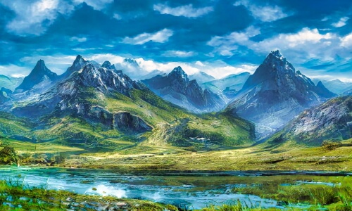 Dramatic Mountains – Saturday’s Free Daily Jigsaw Puzzle