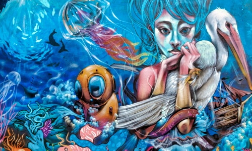 Underwater Street Art – Tuesday’s Daily Jigsaw Puzzle