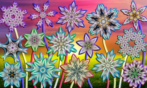 Crystal Flowers – Friday’s Free Daily Jigsaw Puzzle
