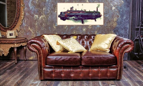Steampunk Living Room – Sunday’s Daily Jigsaw Puzzle