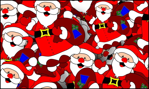 Santa jigsaw puzzle graphic image
