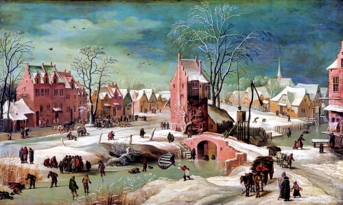 Jan Brueghel the Younger’s Snowy Landscape
